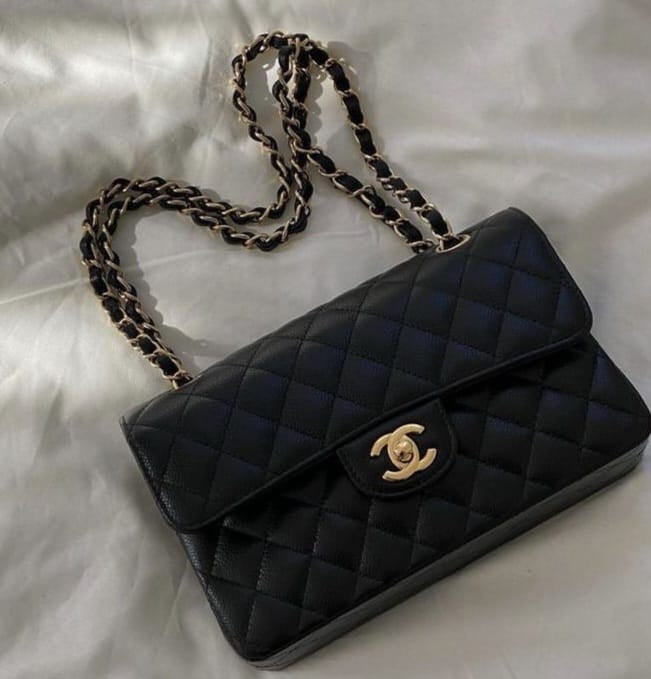 Matelasse Double Chain Flap Handbag