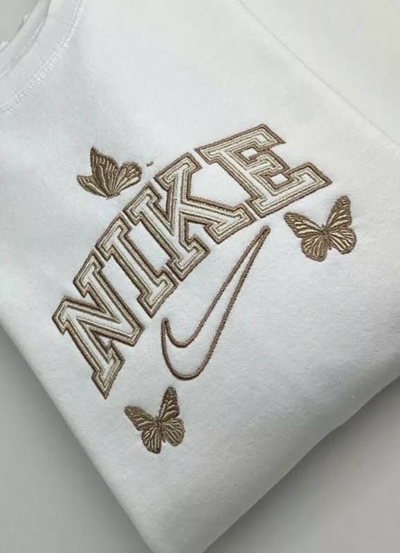 Butterfly Embroidered Sweatshirts